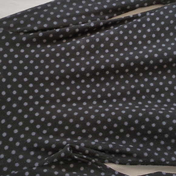 Climate Right | Warm Layering Top Stretchy Fleece Black Grey Dots | L - Picture 2 of 5